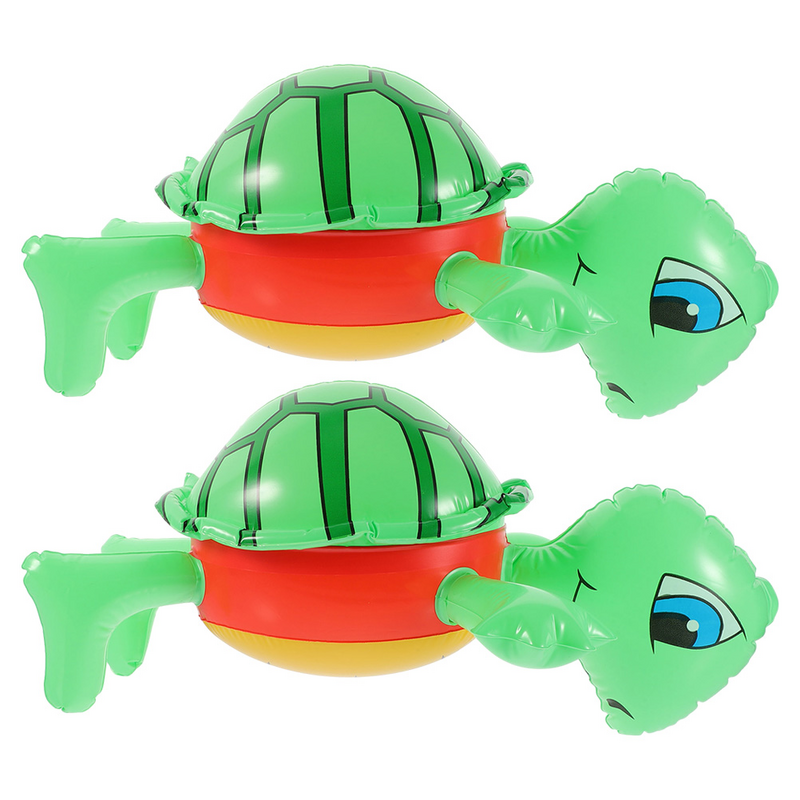 Mainan perlengkapan pesta balon kura-kura untuk balon tiup PVC memompa properti kura-kura