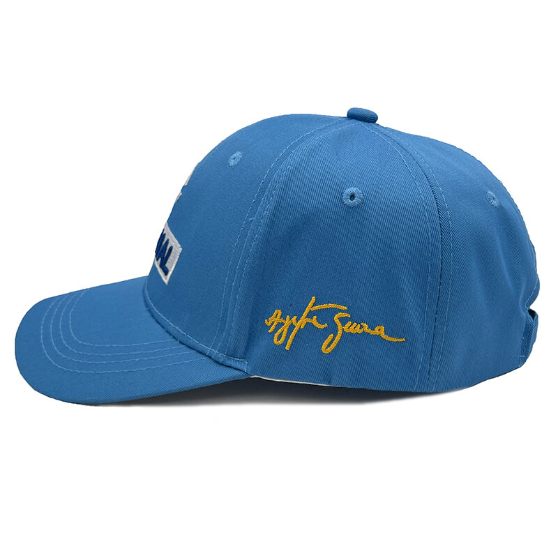 Topi Baseball Ayrton Senna Fashion Topi Pantai Musim Panas Pria Wanita Topi Snapback Dapat Disesuaikan Uniseks Kualitas Tinggi Topi Ayah Bordir