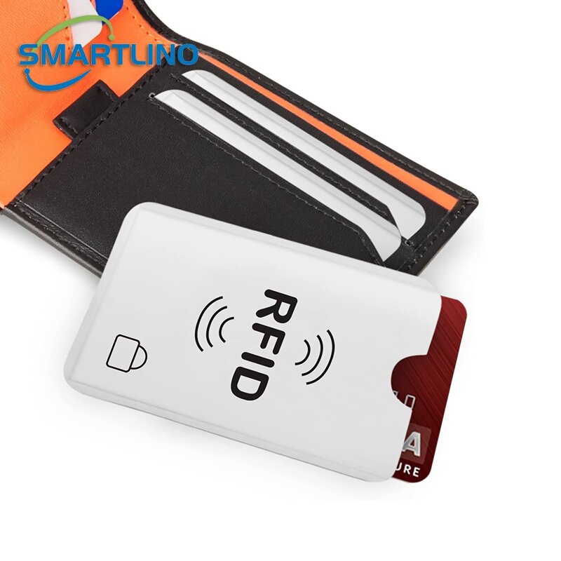 アンチRFIDアルミニウムカードホルダー,NFCロック付き,クレジットカード保護ケース,10個