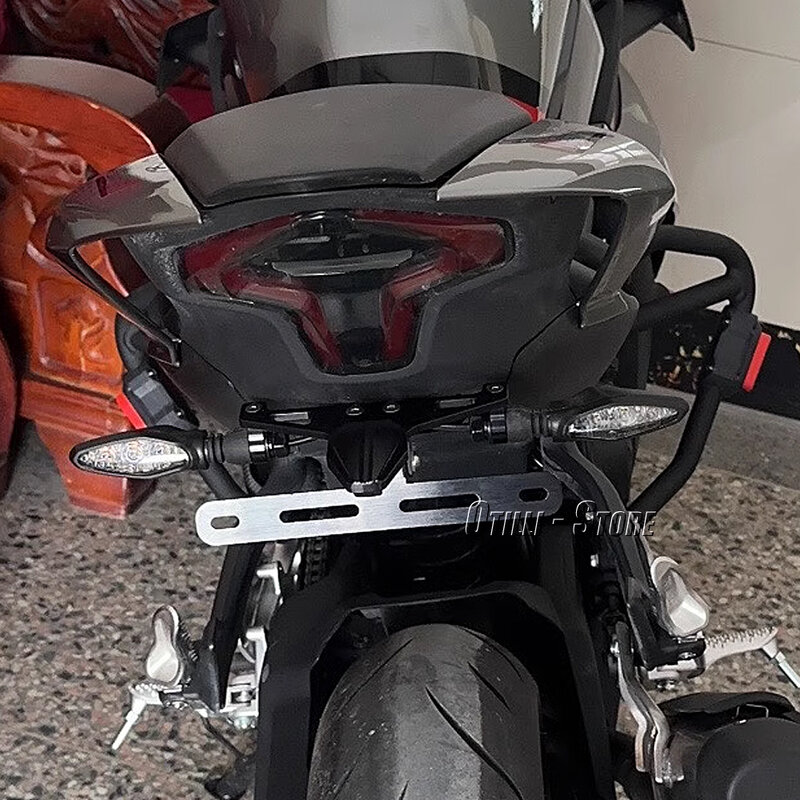 Voor Cfmoto 450 Sr 450sr 2022 2023 Nieuwe Motorfiets Zwart Staart Opgeruimd Kenteken Houder Eliminator Registratie Frame Beugel