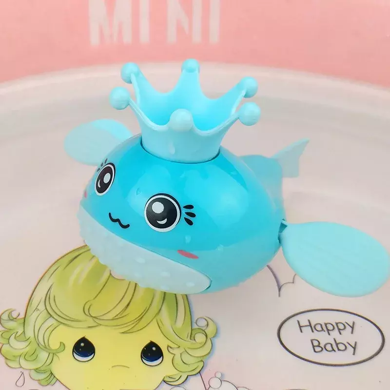 Cute Swimming Globefish Crown Brinquedos de piscina para bebê, Classic Chain, Water Playing Toys for Kids, Beach, Clockwork