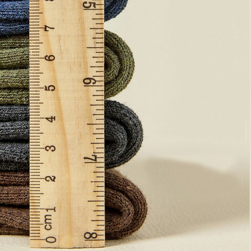 Calcetines cálidos de algodón para hombre y adulto, medias suaves y esponjosas, gruesas, de Color sólido, para invierno