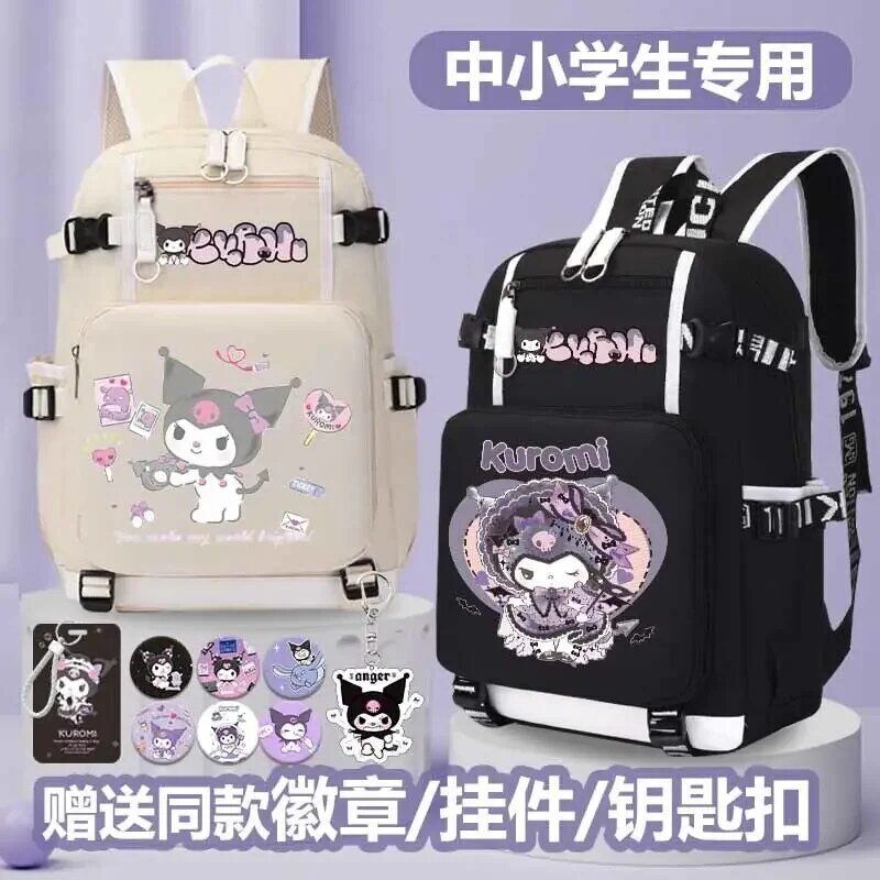 Sanrio Clow M Schoolbag para homens e mulheres, mochila de estudante conjunta, grande capacidade, leve, nova, 2024