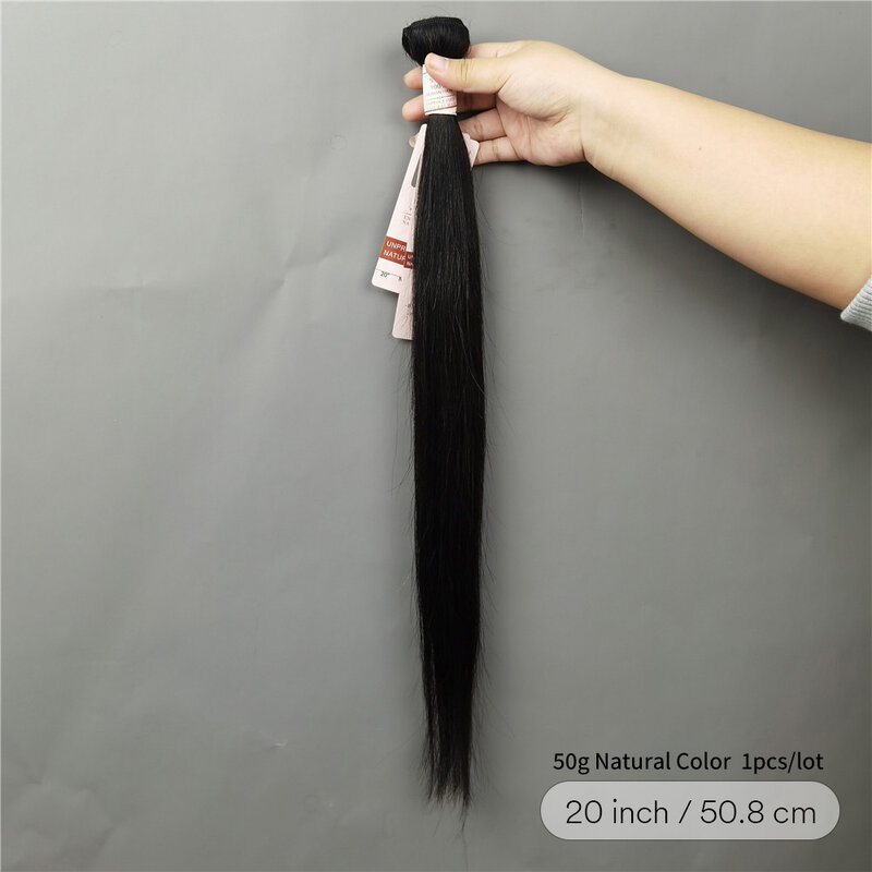 Brazilian Straight Human Hair Bundles Natural Human Hair Extensions 26 28 30 Inch 1/3/4 Pieces 50g For Women Wholesale Natural