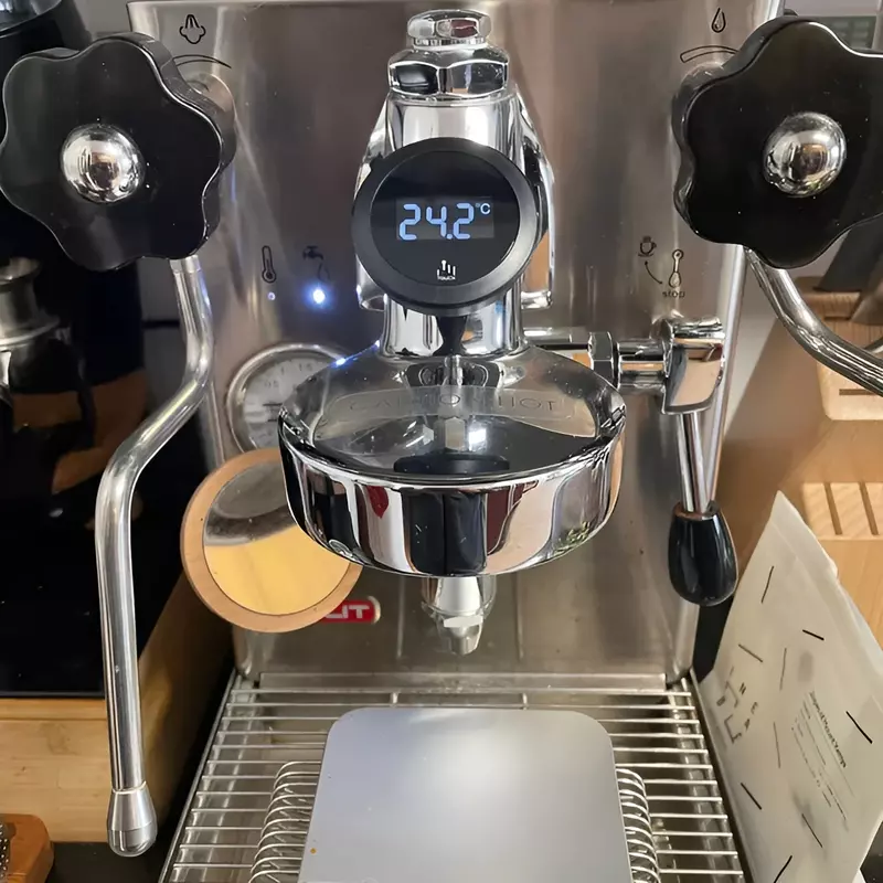Termómetro para máquinas de café de grupo E61, monitoreo de precisión, luz de fondo táctil