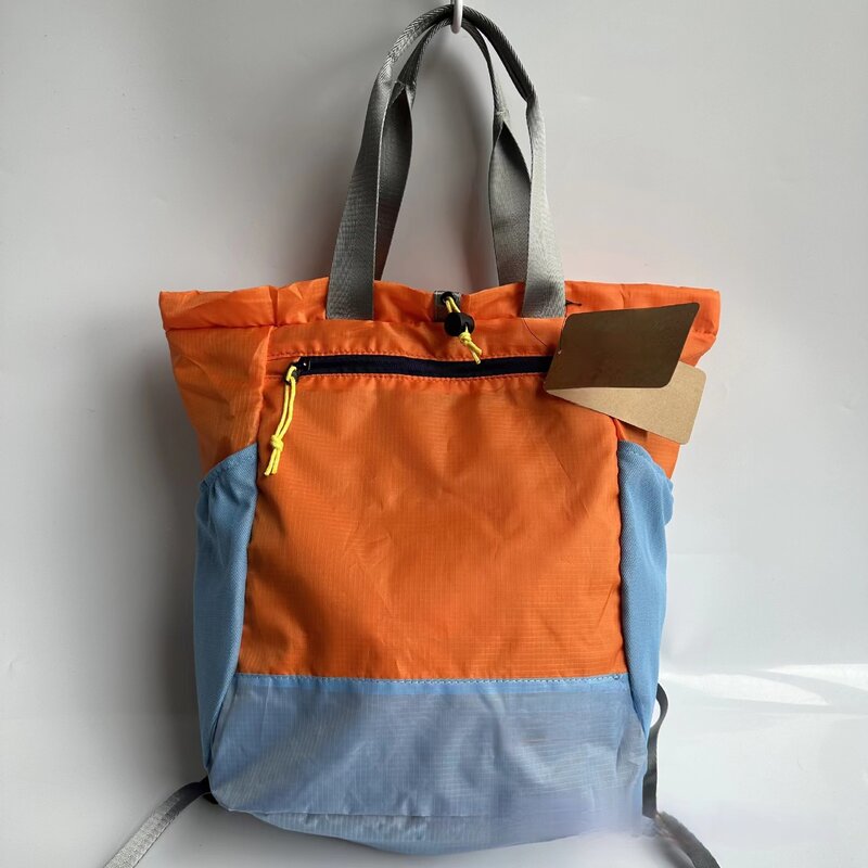 حقيبة حمل متعددة الوظائف قابلة للطي ، تباين الألوان ، حقيبة يد للمشي لمسافات طويلة ، الرياضة في الهواء الطلق ، الموضة