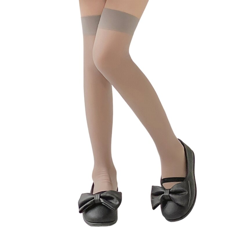 Breathable Mesh Stockings for Girl School Child Over the Knee Socks Stretchy Stockings for Summer Spring Dresses Socks