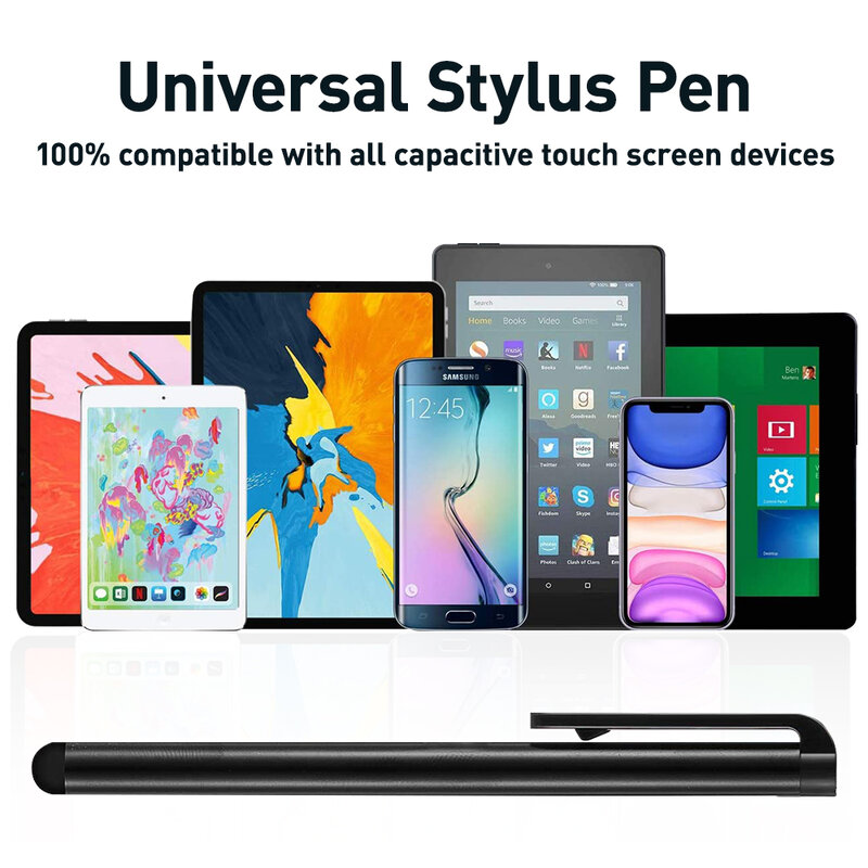 Caneta Stylus de Tela Capacitiva Universal, Desenho Tablet, Sensível, Apple, Android, iPad, iPhone, Samsung, Kindle Phone