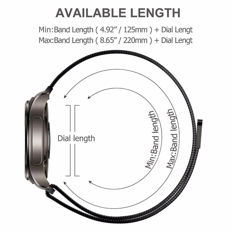 20mm Strap For Amazfit Bip 3 5 S Lite Band GTS 2 4 Mini Bracelet With Case TPU Screen Protector Metal Magnetic Loop Watch Strap