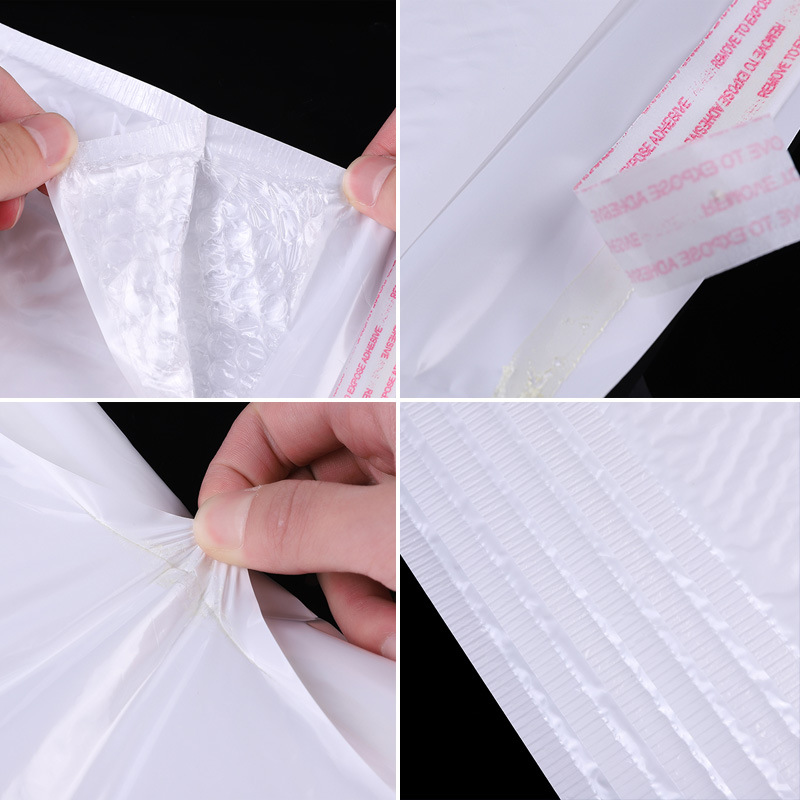 ซองบับเบิ้ลซองจดหมายสีขาวสำหรับบรรจุของสำหรับส่งของขวัญทางไปรษณีย์พร้อมถุงกันกระแทก