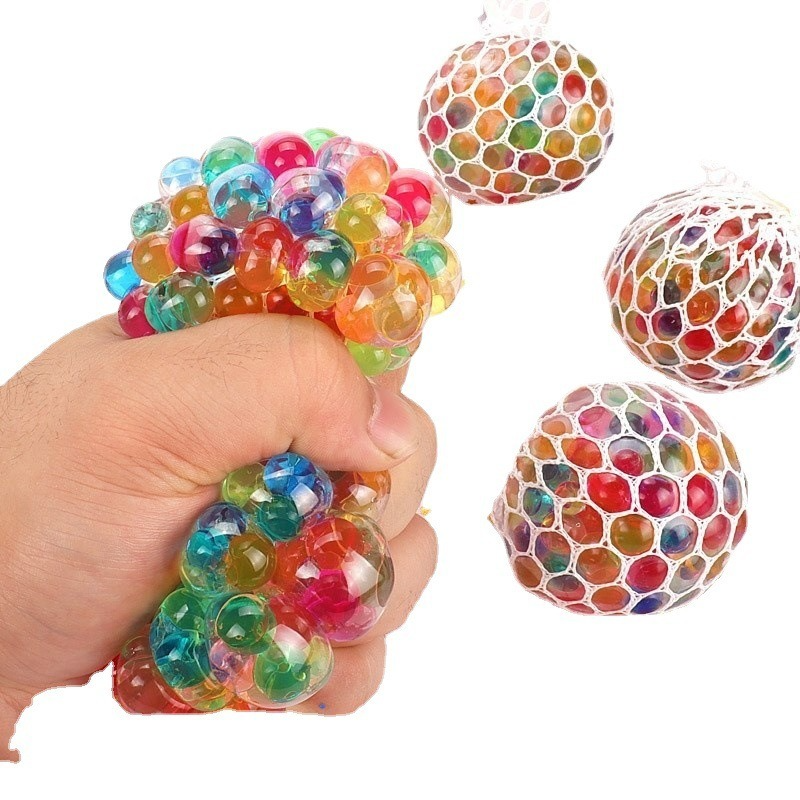Bunte Trauben Ball Presse Dekompression Spielzeug Entlasten Anti Stress Bälle Hand Squeeze Zappeln Spielzeug Lustige Dinge Streich Witze für Erwachsene