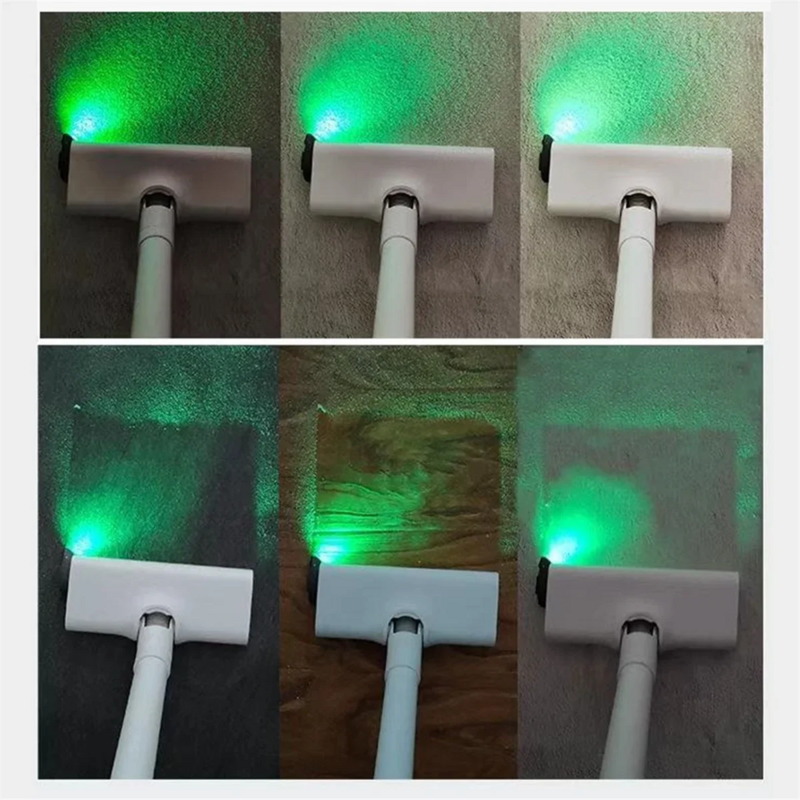 Aspirapolvere luci Laser Display antipolvere lampada a LED polvere chiaramente visibile sotto la luce parti universali per aspirapolvere