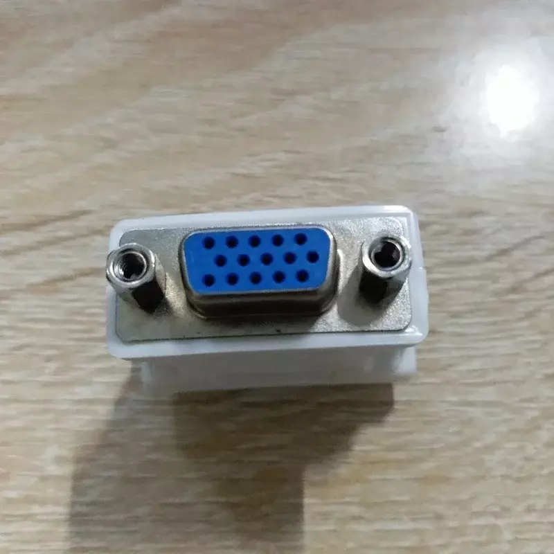Mini adaptateur DVI 24 + 1 vers VGA femelle, connecteur vidéo d'ordinateur, plastique blanc durable, convertisseur polyvalent