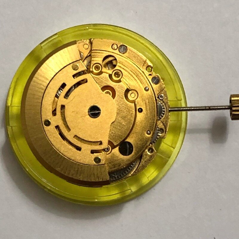 Accesorios de reloj automático dorado, nuevo movimiento de China 2813, 8205, 8200, calendario Doble