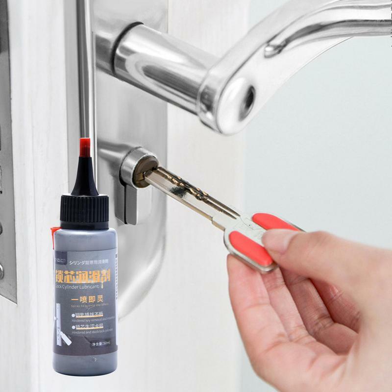 Powdered Graphite Lubricants Graphite Dry Lubricant For Locks Reduce Friction Hinge Lubricant 50ml For Sliding Doors Stuck Locks