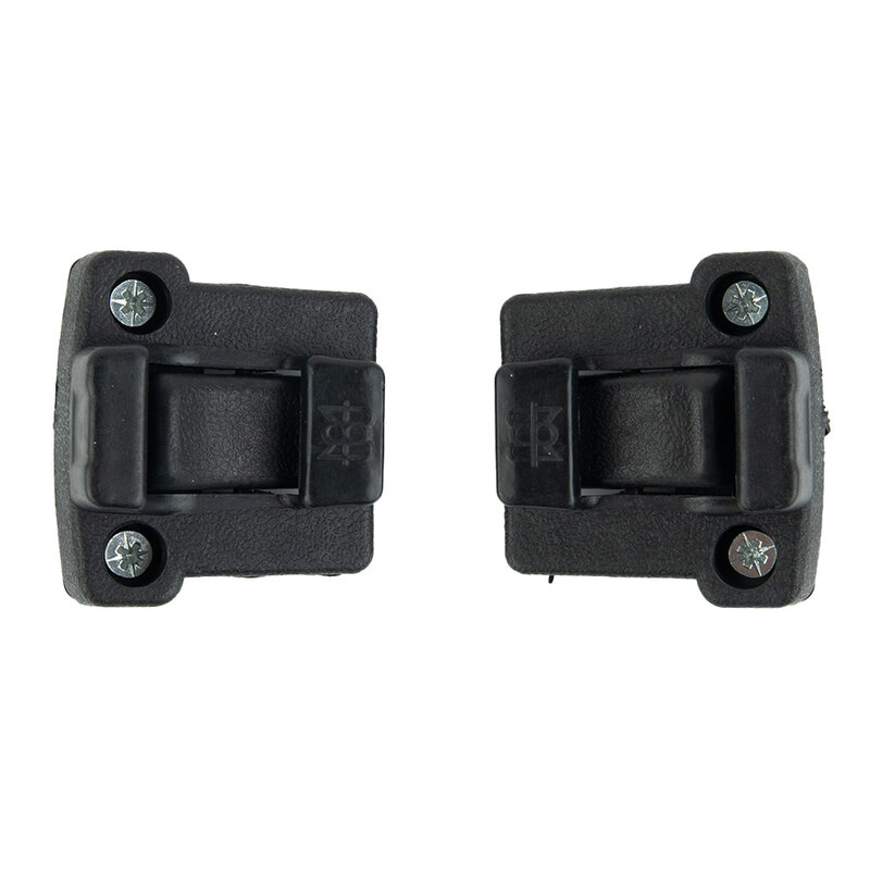 黒のプラスチック製ガラスロックバックル、ハイブレース用ハードウェア、高品質、62910-95703、92-2004、2個