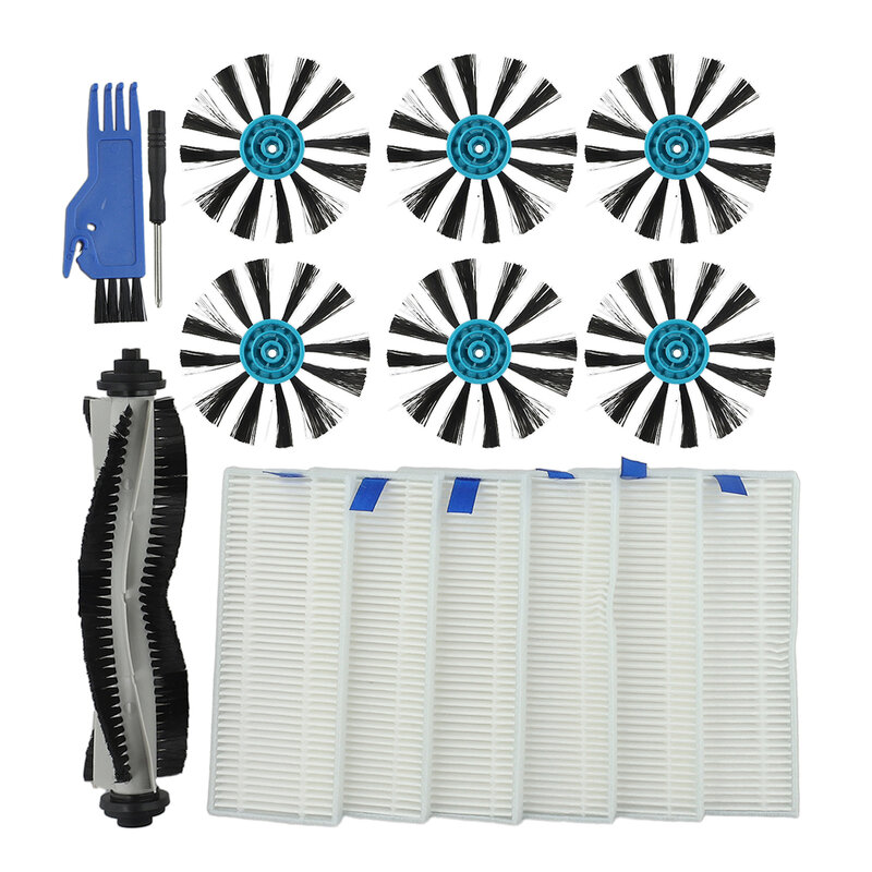 Juego de filtros de cepillo principal y lateral para Robot aspirador, accesorios para suelos duros SpinWave Expert, húmedo y seco, EV675, 1 Set, 3115