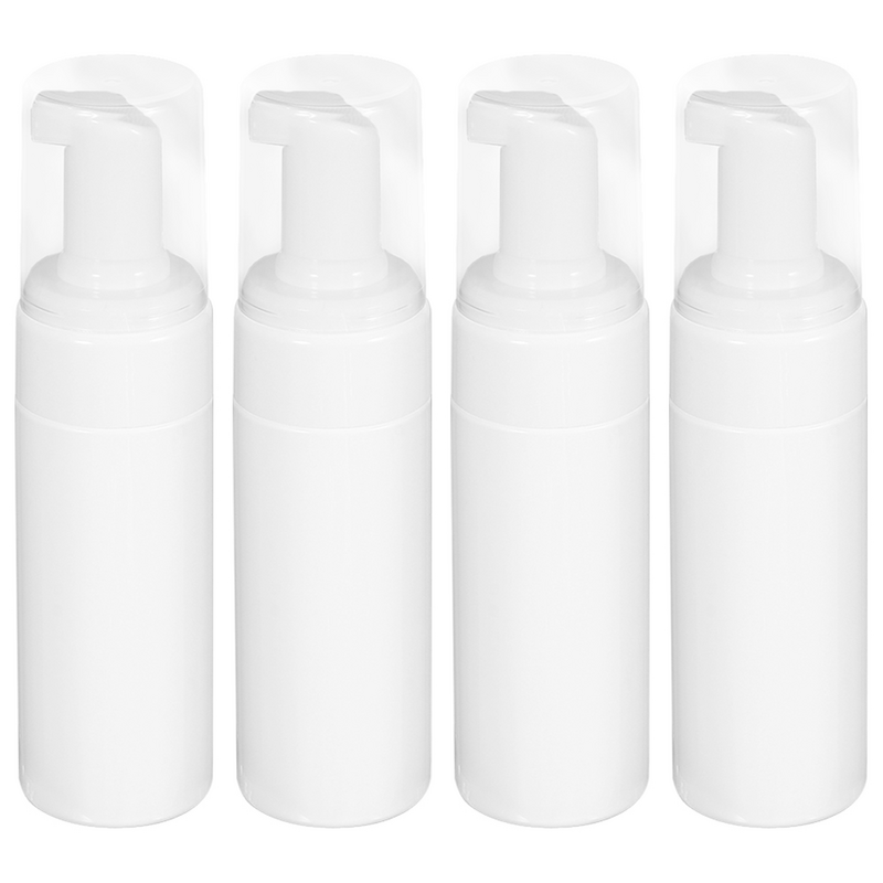 4pc Dispenser Empty Bottles Hand Pump Bottles Refillable Travel Bottles Containers for Shampoo Shower 100ml