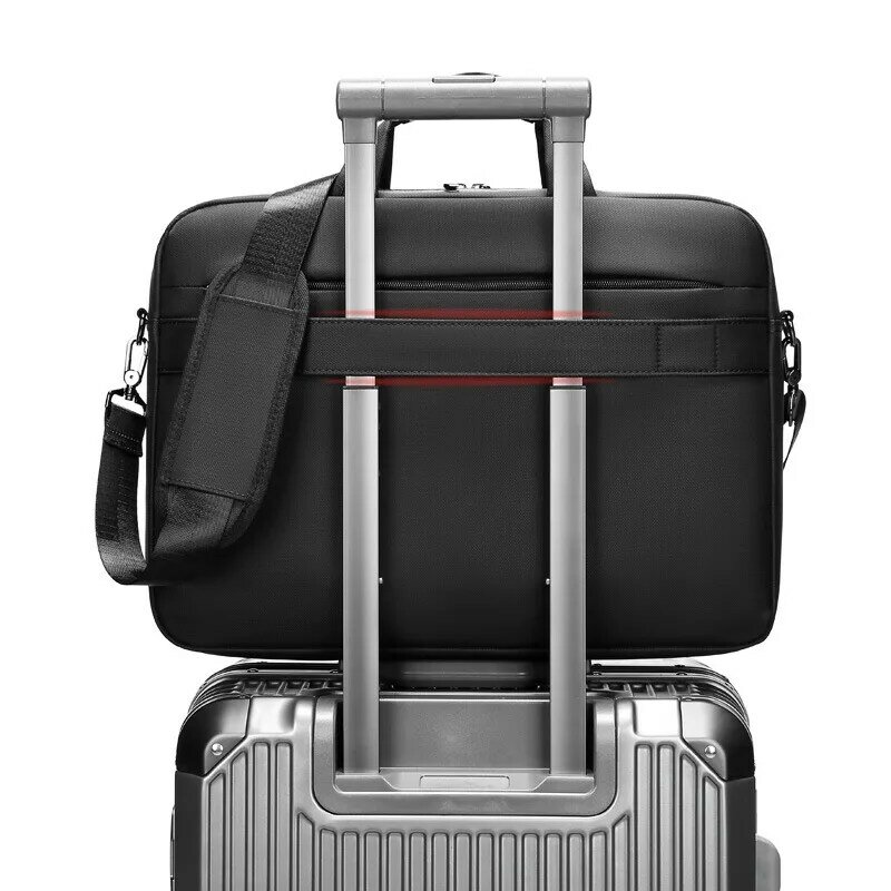 남성용 다기능 방수 비즈니스 서류 가방, 비스듬한 크로스 숄더 핸드백, 15 인치 노트북 가방, 여행 가방, 2023 신제품