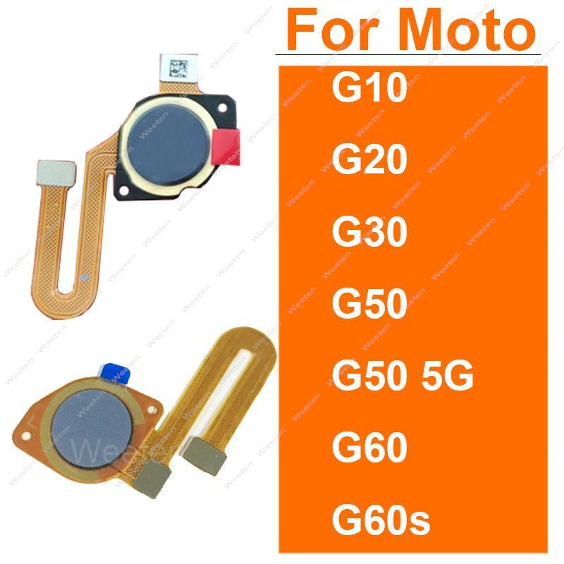 Cable flexible de Sensor de huellas dactilares para Motorola Moto G10 G20 G30 G50 G60 G60s G50 5G, piezas de repuesto de cinta de identificación táctil para el hogar