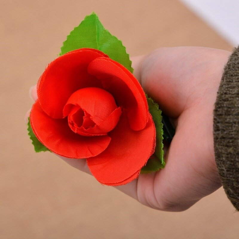 Astuce fleur Rose rétractable pour les fêtes, spectacles sur scène, livraison directe fleurs Rose