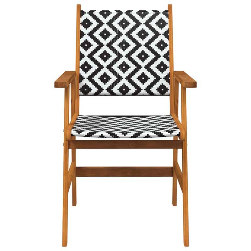 정원 의자 6, 아카시아 나무 야외 좌석 의자 안뜰 가구 56x62x92 cm