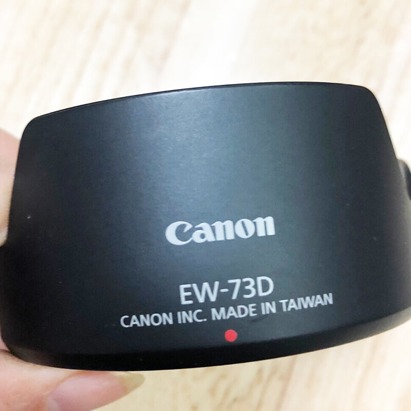 ใช้สำหรับ Canon EW-73D เลนส์ฮูด7DII 7D2 80D 18-135คือ USM เลนส์กล้องถ่ายรูปเลนส์ฮูดอะไหล่ซ่อม