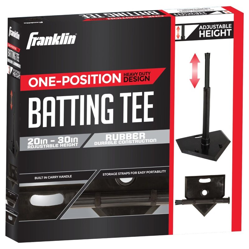 Batting Tee - One Positie Rubber Batting Tee - Baseball En Softbal Hitting Tee