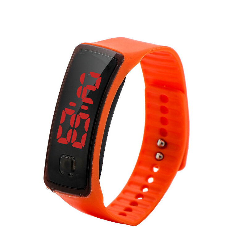 LED Digital Watch LED Touching Screen With Silicone Strap Luminous Casual Watch Wrist Unisex