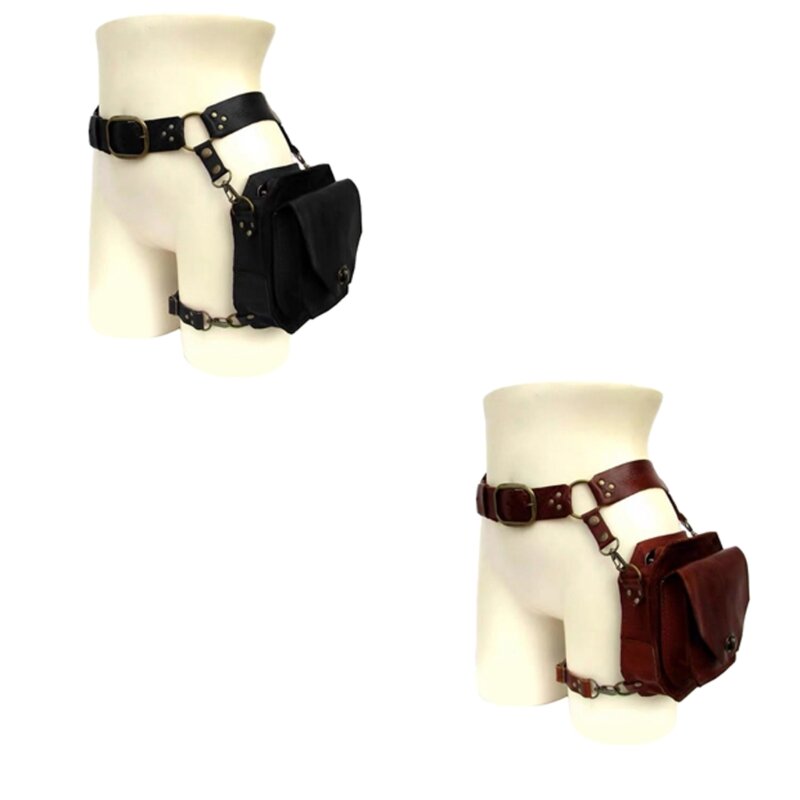 Steampunk Waist Pack Thigh Bag Medieval Waist Belt Drop Leg Bag Fanny Waist Bag