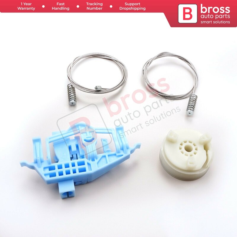 Bross 전동 윈도우 레귤레이터 세트 수리 윈도우 리프터, 앞 왼쪽 도어 51810880, Fiat Doblo MK2 Opel Combo D용 BWR886