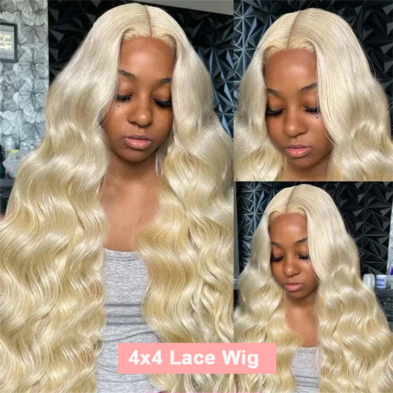 30 38 Inch 4x4 Transparent 613 HD Lace Closure Wig 180 Density 613 Honey Blonde 13x4 Human Hair Wigs Colored Wig Brazilian