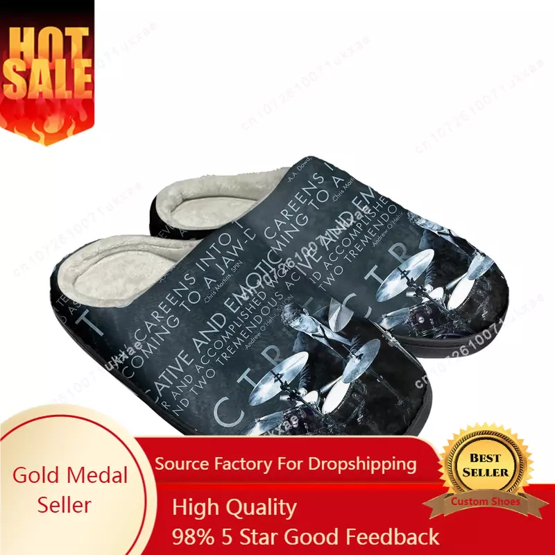 Whiplash-Zapatillas de algodón para el hogar para hombre y mujer, calzado térmico de felpa para dormitorio, informal, mantiene el calor, personalizado
