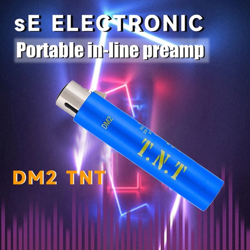 Akcesoria do DM2 dynamitu aktywny przedwzmacniacz mikrofonowy In-Line + 30DB wzmocnienie silne przeciwdziałanie zakłóceniom dla DM2 T.N.T przedwzmacniacz mikrofonowy