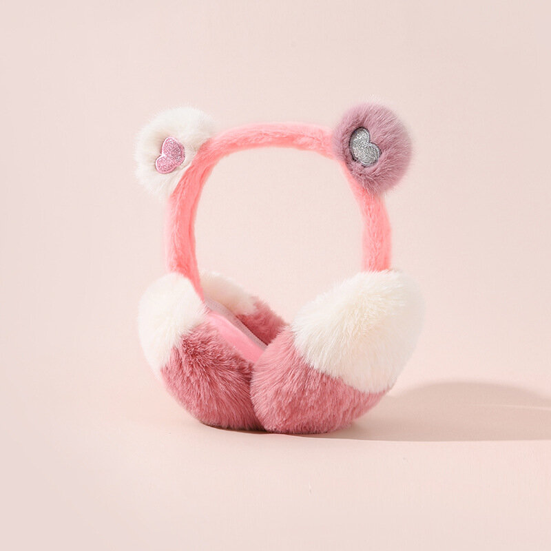 Soft Plush Ear Warmer Winter Warm Earmuffs for Women Men Fashion Solid Color Earflap Outdoor Cold Protection Ear-Muffs Ear Cover