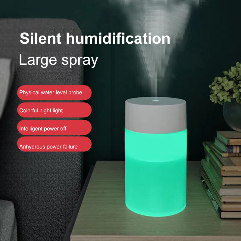 Air Humidifier Aromatherapy Diffuser แบบพกพา Sprayer Mist Maker USB น้ำมันหอมระเหย Atomizer LED โคมไฟ Humidificador