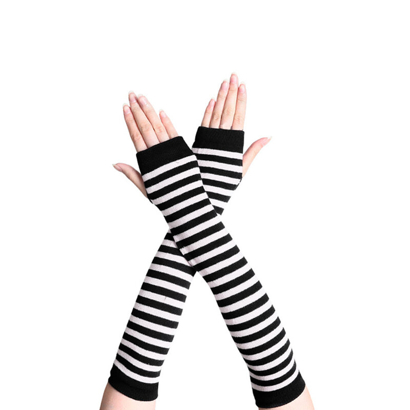 1 para dziewcząt rękawiczki bez palców osłona dłoni na zewnątrz w czarnym, królewskim kolorze