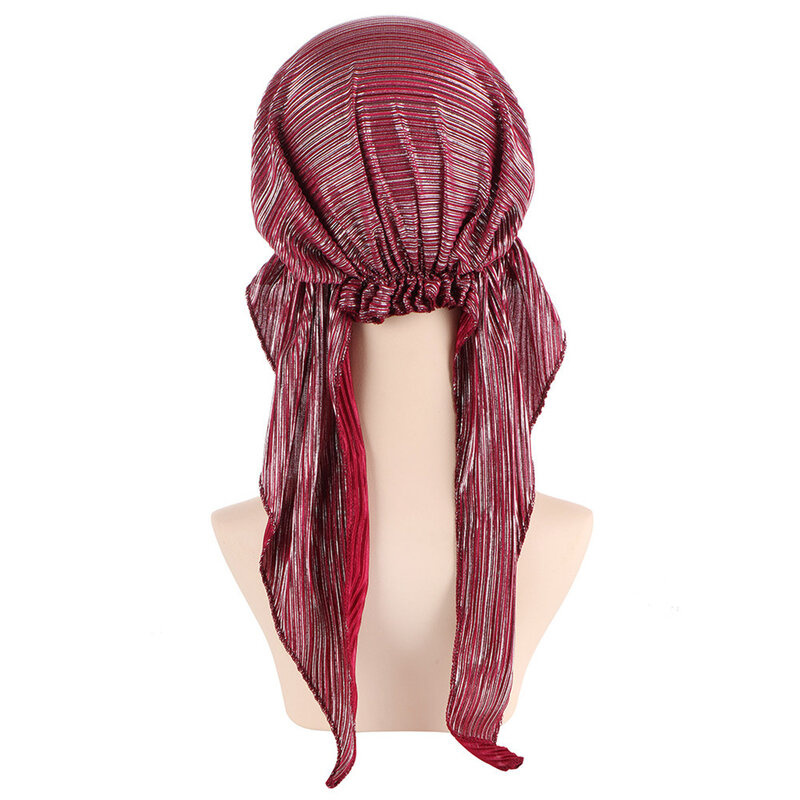 Эластичная однотонная завязывающаяся головная повязка унисекс, мусульманский тюрбан, головной убор для женщин, внутренняя шапка, модные женские тюрбаны, шапки