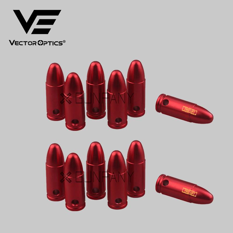 Vector Optics-Capuchons encliquetables en métal pour l'entraînement de balles de 9mm, calibre Dulcartridge Snap Cap