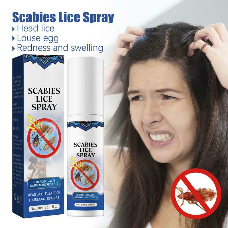 30ml Spray do usuwania wszy dla dzieci, które pozbywają się wszy, Spray na wszy, odstraszający włosy, odpychają wszy codziennie Spray kondycjonujący