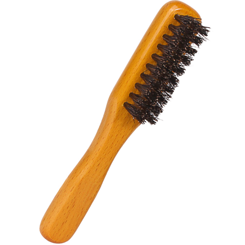 Расческа для бороды, щетка для бритья, Мужской деревянный уход, многофункциональная щетка из конского волоса