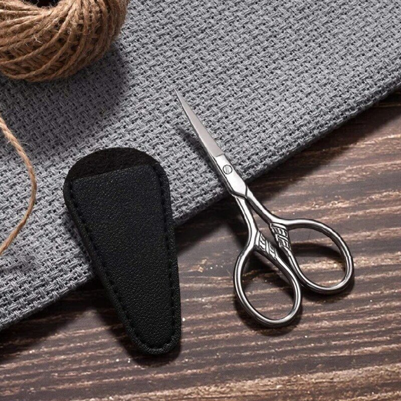 1Pc Stainless Steel Small Makeup Grooming Scissors Eyebrows For Manicure Nail Cuticle Beard And Mustache Trimmer Nose Hair Tool