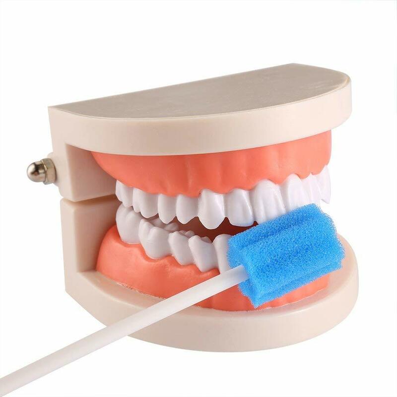 100PCS/Bag Disposable Oral Care Swabs Mouth Sponge Head Dental Swabstick Oral Medical Use Oral Care For Home Mouth Cleaning Tool