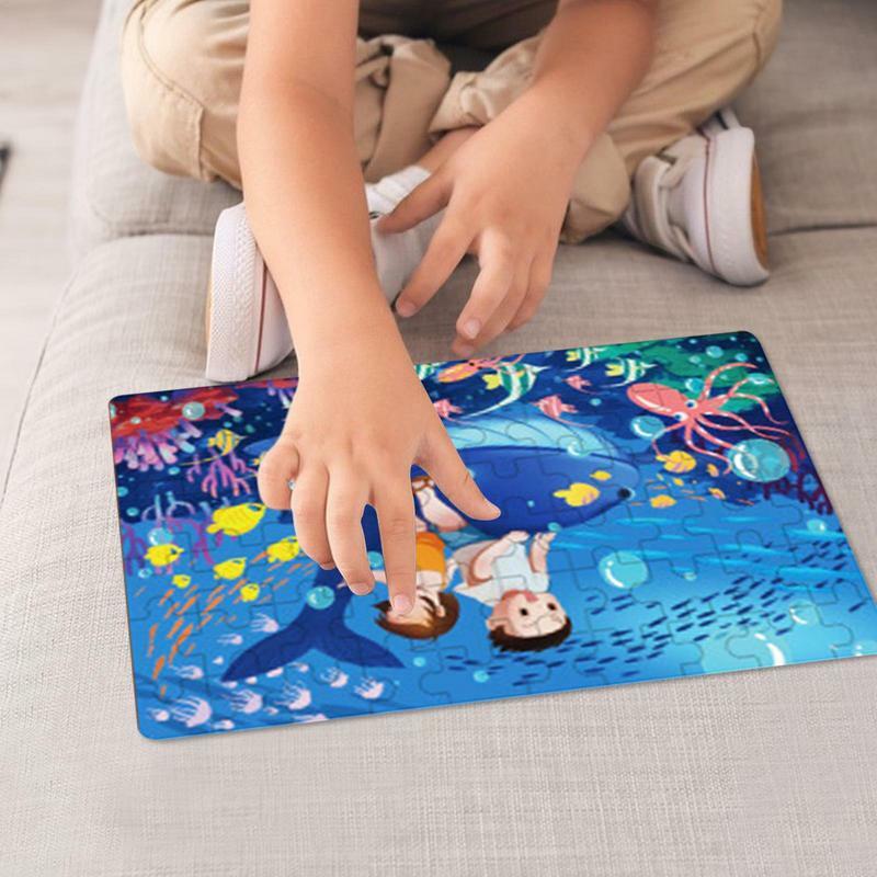 Preschool Puzzle Toy Kids Jigsaw Puzzle Toy In Wood Enhance Toddler Imagination Puzzle Toy For Children's Room Living Room