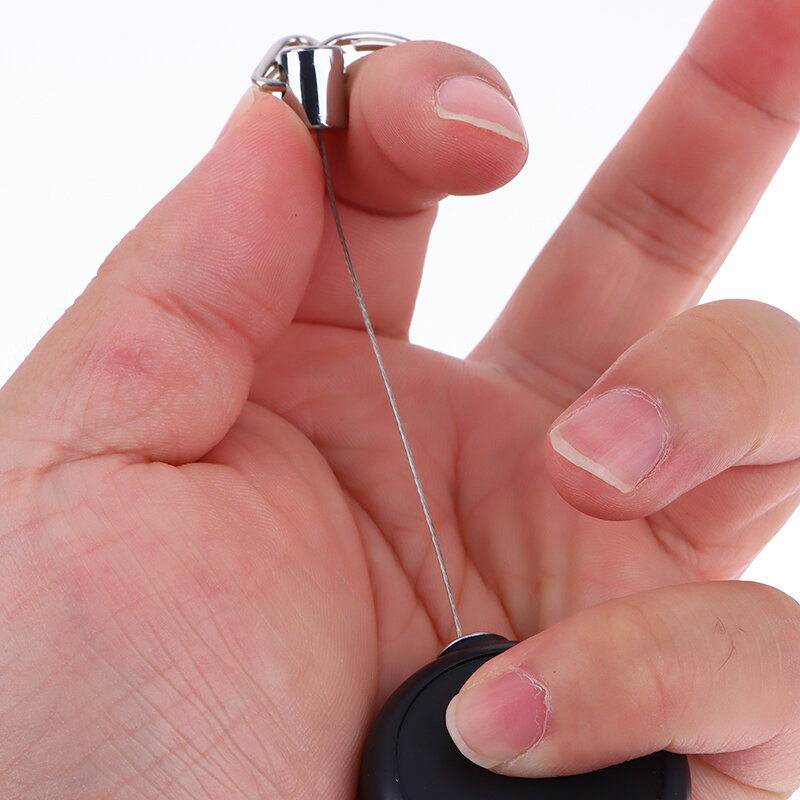 Fácil de puxar fivela corda chaveiro elástico, anel chave retrátil, anti-perdido, anti-roubo, fio telescópico, Sporty, 1pc