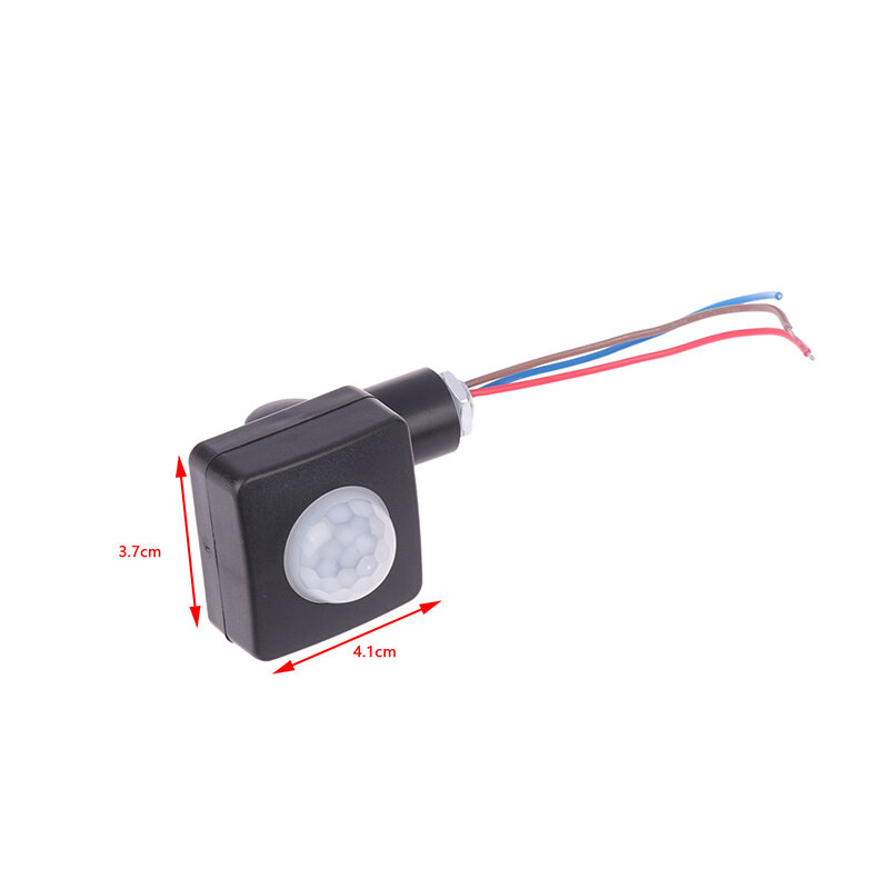 1PC Mini sensore di proiettore interruttore di rilevamento del corpo a infrarossi sonda regolabile impermeabile