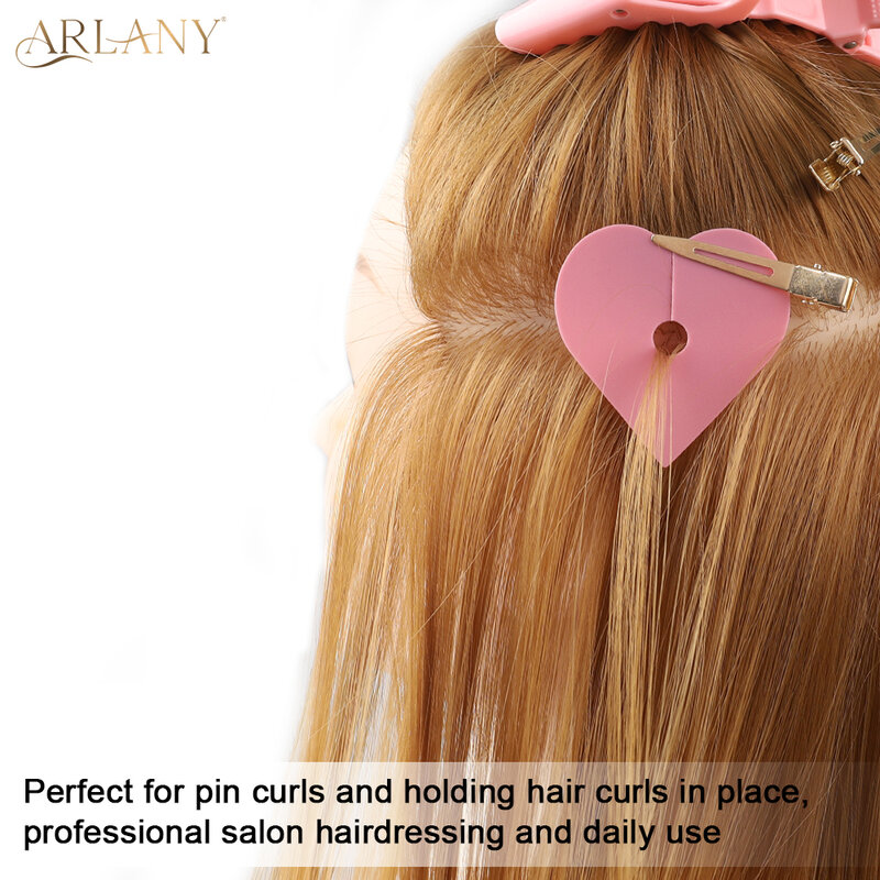 ARLANY-Metal Seccionamento Clipes para Cabeleireiro, Pato faturado cabelo, grampos de cabelo, Styling Tool, Hair Extension Tool, 15pcs