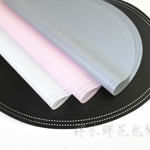 10 Sheets/Tassen Diameter 56.5Cm Circulaire Papier Woord Gestippelde Lijn Hoge Fog Matte Papieren Bloemen Inpakpapier