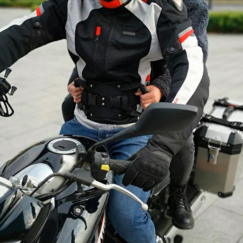 Moto scooter cintura di sicurezza sedile posteriore impugnatura passeggero maniglia di presa cinghia antiscivolo cinghia di sicurezza moto universale per bambini