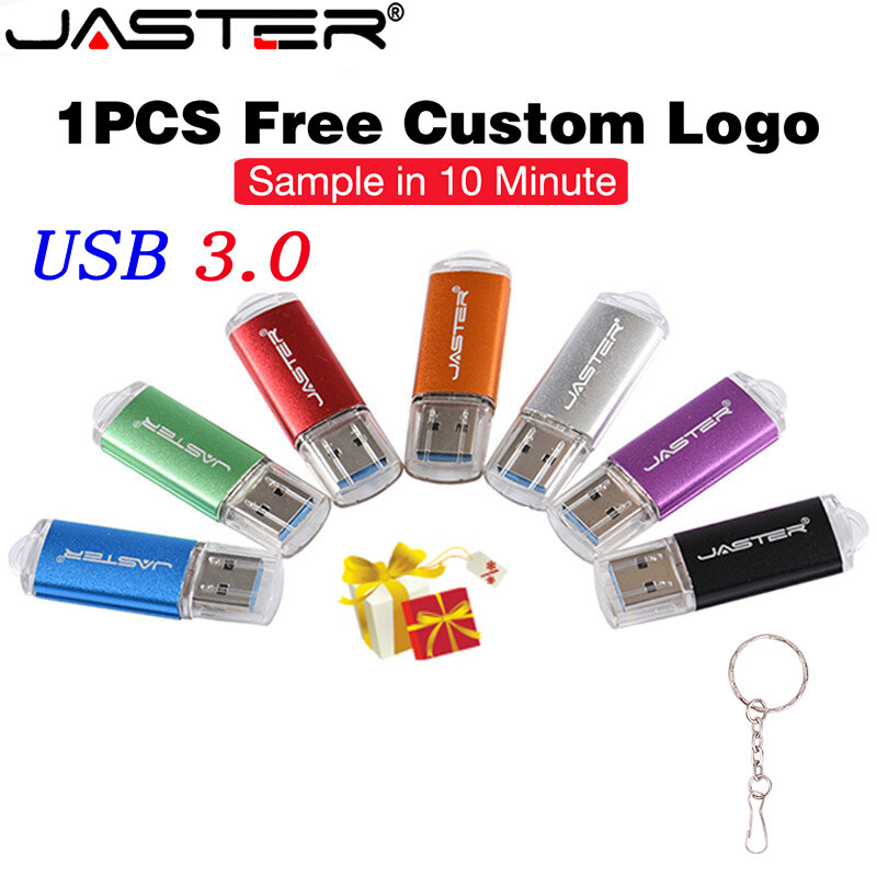 JASTER Micro Usb Interface 3.0 Flash Drive Smart Phone Tablet PC 128GB 16GB 32GB 64GB Color Pendrives Real Capacity Memory Stick